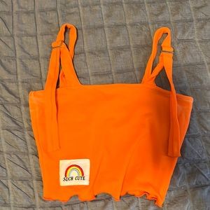 Shein Orange crop top